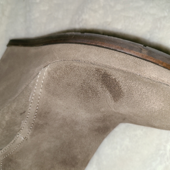 Dolce Vita Size 10 Brown Suede Leather Wedge Booties - Picture 15 of 15